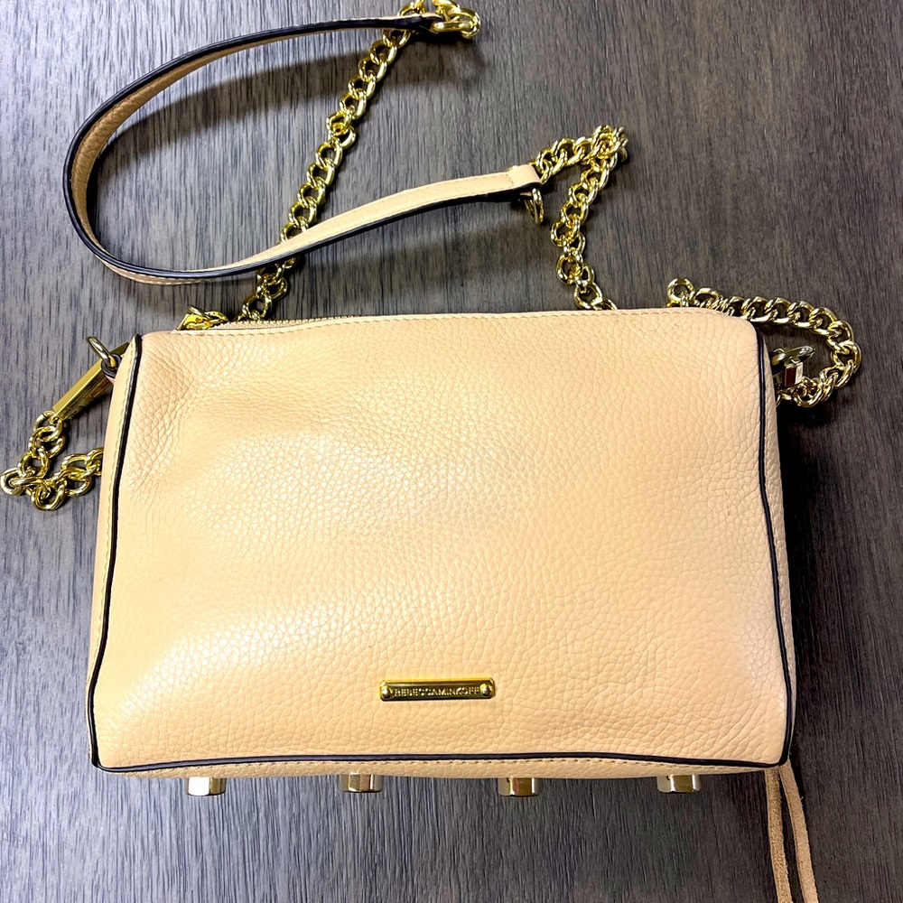 Rebecca Minkoff Small leather gold chain crossbody New
